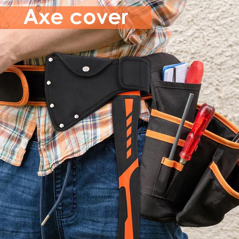 Durable Nylon Ax Axe Blade Cover Waist Hangable Small Hatchet Head Sheath for Outdoor Camping Blade Protection Tools Parts