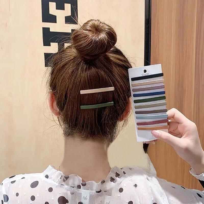 CHIMERA 10-Piece Korean-Style Morandi Barrettes, Side Hair Clips, Bangs Accessories
