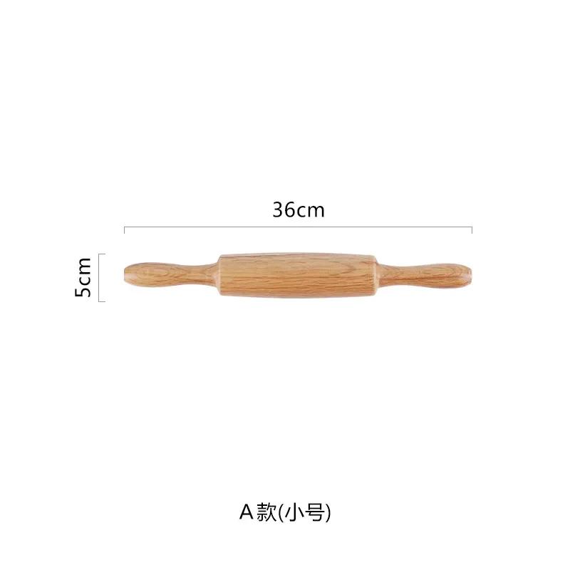 White Oak Rolling Pin Wooden Kitchen Environmentally Friendly Solid Flour Stick Dumpling Stick Baking Tool