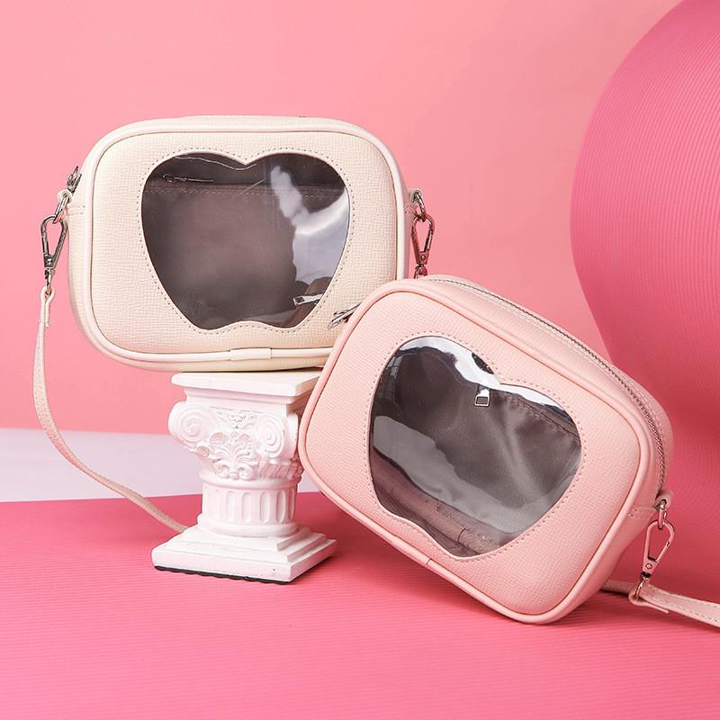 IELGY Женская розовая сумка через плечо большой вместимости розовый — фото 6