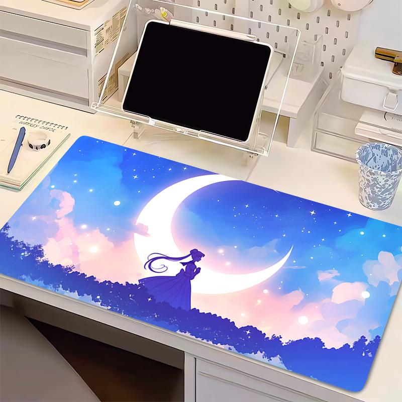 Mouse Pad kawaii SSailor Moons anime Gamer Keyboard Mousepad pink aesthetic gaming Extended desk mat Antifray Pad Mouse Mats