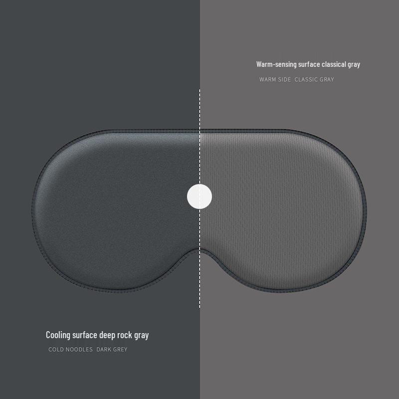 Breathable Ice Silk Double-Sided Blackout Eye Mask with Ear Hook