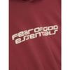 Fear of God Essentials Cropped Relaxed Hoodie Crimson Men Tops Red 192HO256901F