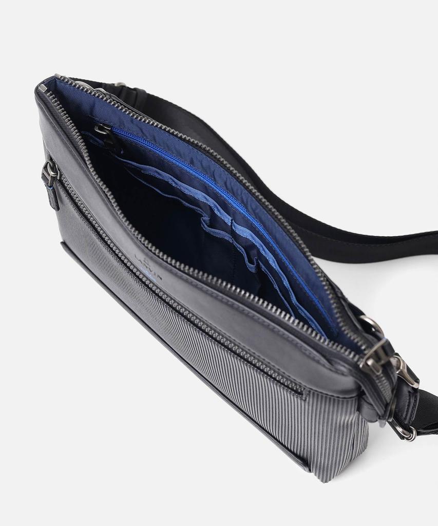 Lanvin en Bleu Men's Bump Shoulder Bag, No. 517121, Black