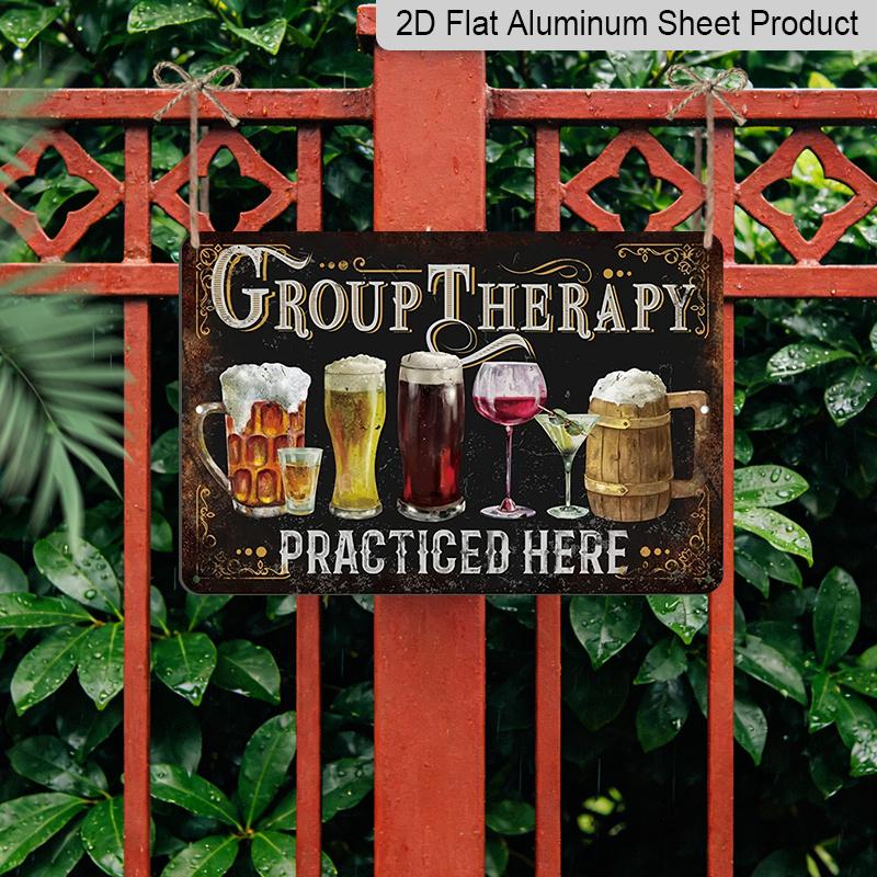 2D Flat 1pc Put Decor Funny Group Relax Metal Sign, Vintage Man Cave Bar Decor, 12x8 Inches, Aluminium Sign Halloween Christmas Decorations