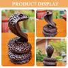 Wooden Snake Home Decor Handcrafted Animal Sculpture for Desk Living Room Bedroom Wood Carving Art Gift Chinese Year of The