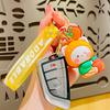 Pear Fruit Elegant Cat Keychain Highquality Pvc Material Fun And Unique Idea Gift