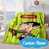 Coperta Avventura con Nome Personalizzato per Letto, Divano, Coperta in Flanella per Campeggio, Escursionismo, Pic-nic Essenziali, Regalo per Fan e Famiglia