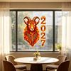 Reusable PVC Glass Film for Shop Displays Chinese New Year Window Clings, 2027 of Goat Static Decorative Stickers Doors Windows No?Glue Lunar