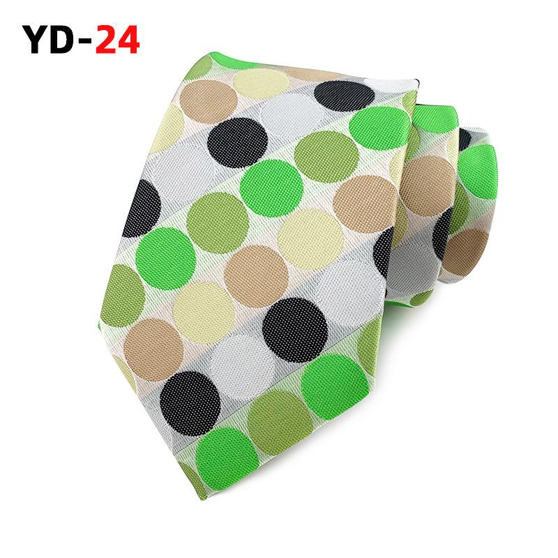 2025 Polka Dot Polyester Herren Business Casual Krawatte - Verschiedene Farben