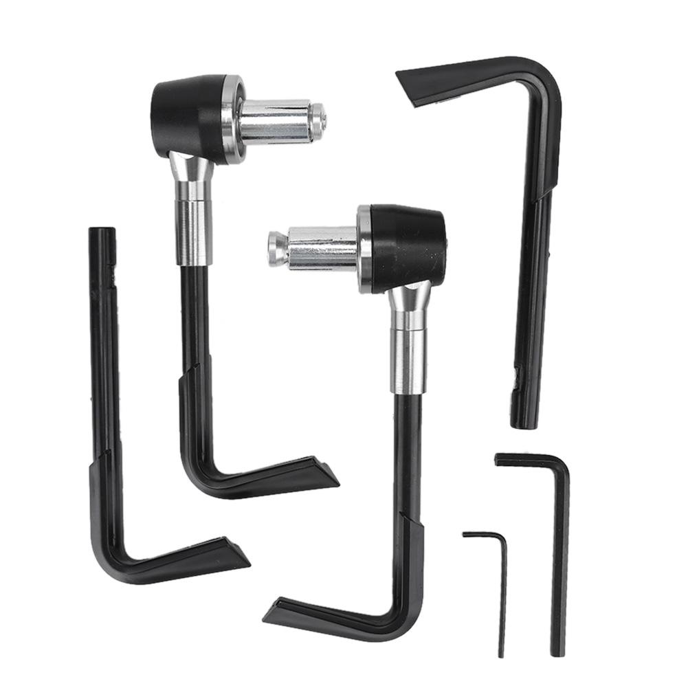 CNC Motorbike Handgrip Guard Brake Levers Guard Motorcycle or Handlebar(Silver)