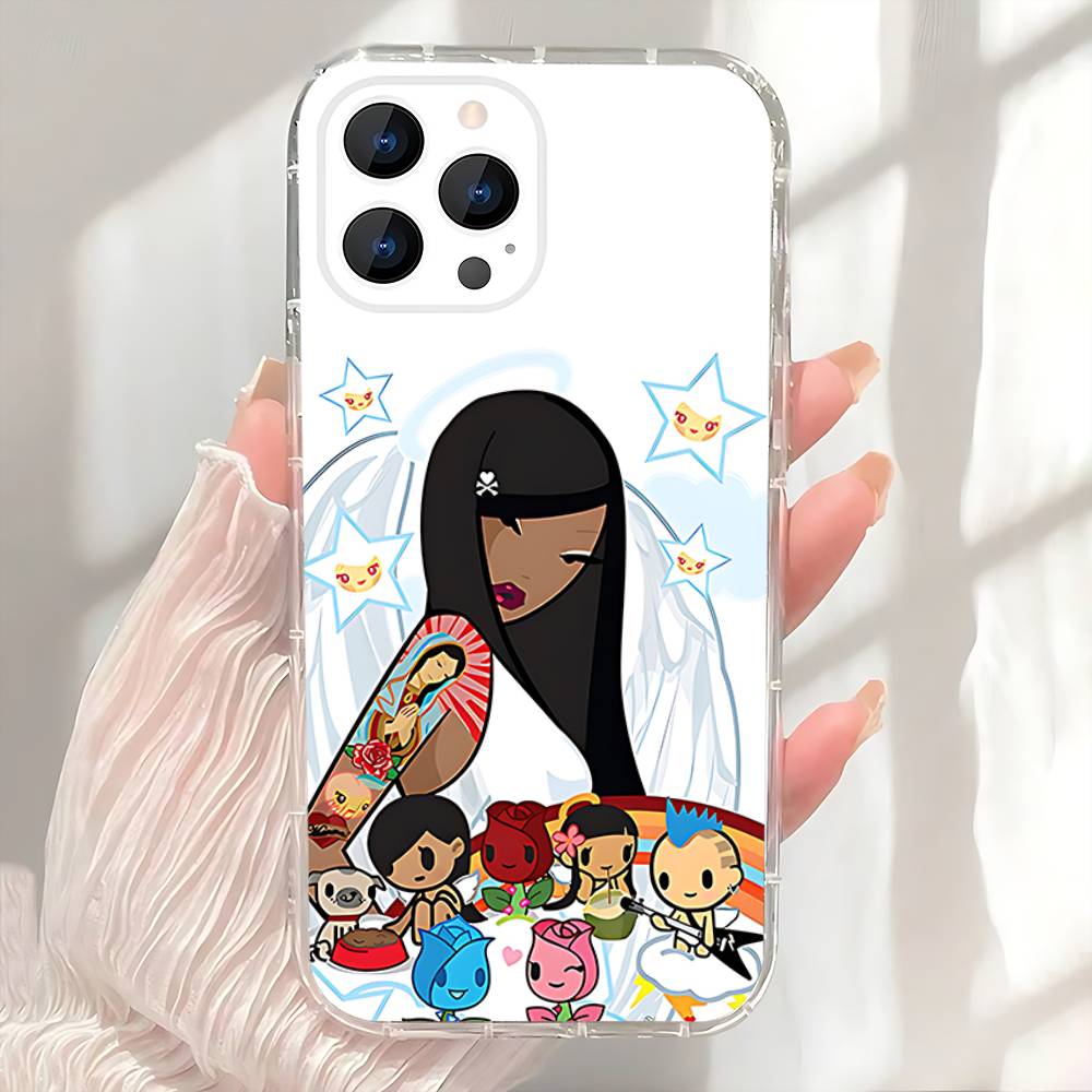 T-Tokidokis Japan girl Phone Case For iPhone 17,16,15,14,13,12,11 Pro,Max,Plus,X,XS,XR,SE4,E Mini Transparent Soft Cover