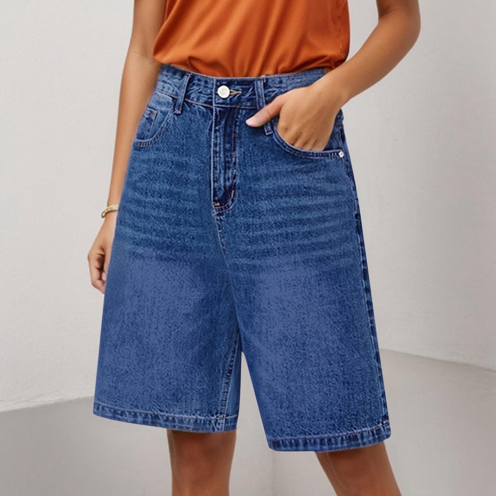 

Женские летние свободные повседневные ретро джинсовые шорты уличные трендовые шорты в стиле хип-хоп M