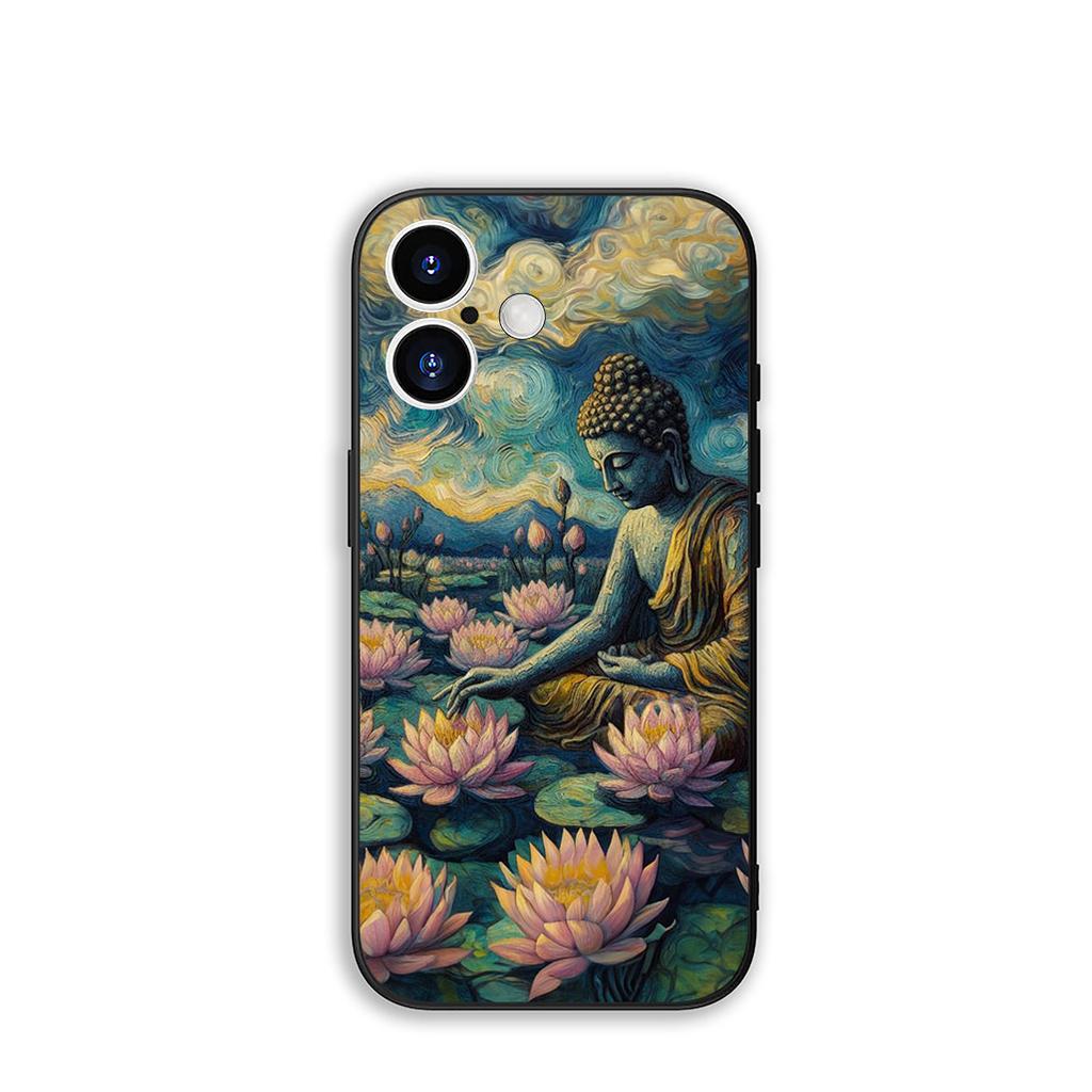 Phone Cover Lord Buddha Wallpaper Casing for Apple iPhone 16 15 14 Plus 13 12 Mini 17 Pro Max + ProMax 16E Air 15+ Case