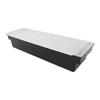 Kitchen Seasoning Box with Cover Multi Grids Spice Box for Home Salt Sugar Nut Candy Dried Fruit Black 6 Grids