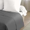 Drap plat - HOME LINGE PASSION - Microfibre 82 g - 180 x 290 cm - 1 personne - Anthracite