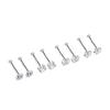 S999 Pure Silver Minimalist Women's Earrings – Small Bean Ear Bone Studs, Anti-Blocking Design for Commuting