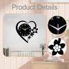 Acrylic Wall Clock, Silent, for Hanging In The Office Or Living Room, Ideal Housewarming Gift