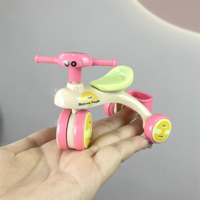 1Pcs Dollhouse Mini Tricycle Simulation Small Bike Model Toys Miniature Home Scene Ornament Doll House Accessories