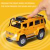 1/28 Scale Unimog U5000 Diecast Car Model Toy, Pull Back Toy Vehicle with Sound and Light for Kids Toddler Boys Girls Gift Collection
