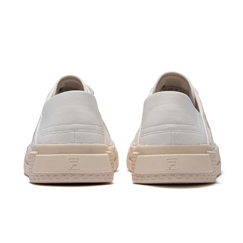 Fila Fusion Wallride Mule Shoes Casual Trendy Low-Top Canvas Shoes Women Shoes White T12W522928FSJ