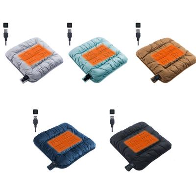 Electric Heated Thermal Pad Floor Chair Seat Cusions Mat Portable Folded USB Rechargeable  Electric Heating Pad