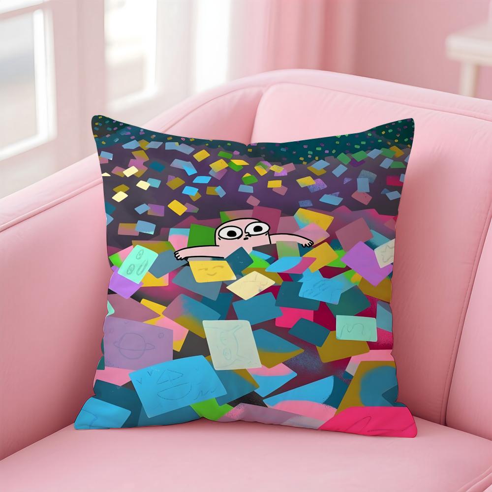 Cartoon Fun Funny Ketnipz Cute Cushion Cover Pillow Case Soft Skin Friendly Fabric Concealed Zipper