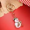 New Christmas Themed Rhinestone Keychain Snowman Christmas Tree Sock Bunny Pendant Car Keychains Jewelry Accessory 2026 Gifts
