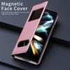Fashion Leather Slim Matte Case For Samsung Galaxy Z Fold 4 5g Fold4 Fold 3 2 Fold2 Fold3 Non -Slip Cover For Samsung Fold4