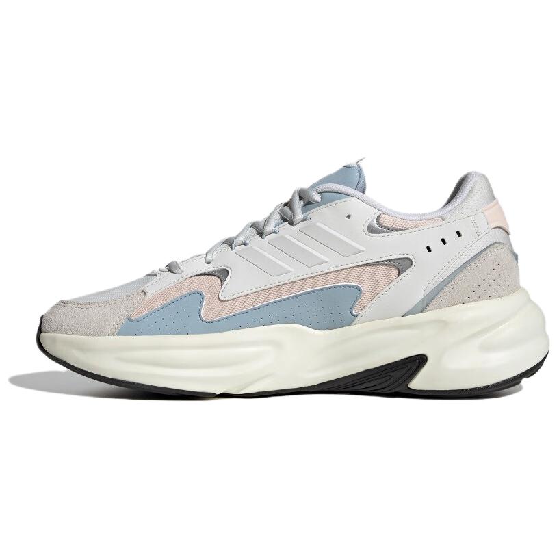 

Adidas Ozwave Cushioning Durable Low-Top Dad Shoes Unisex Sneakers White Pink Blue IE6058 38