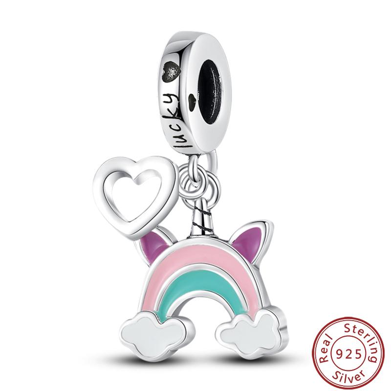 Cute Cat And Dog Series Copper Moon Butterfly Paw Print Charms 3Mm Diy Fine Jewelry Gifts Making