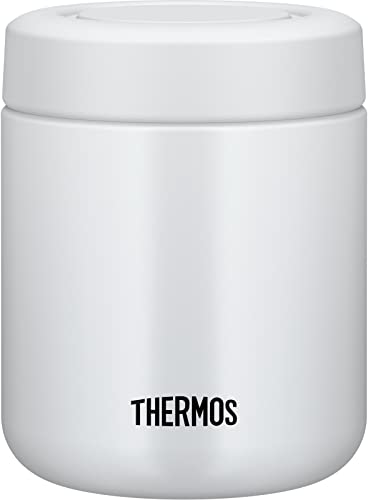 

Thermos Vacuum Insulated Soup Jar, 300ml, White Gray, Standard Model, Keeps Soup Hot or Cold, Easy to Clean, Round Mouth Design for a Comfortable Drin