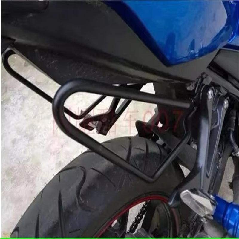 1 Set Motorcycle Saddle Bags Bracket Side Box Protective Rack Compatible For Cruise Dana 883 Modified Parts