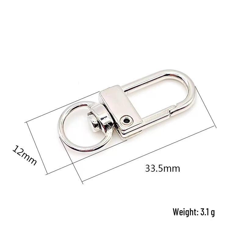 DeeRyan Брелок-крючок с застежкой-карабином из цинкового сплава (10-Pack)
