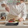 7JI Kitchen Scale, Digital, 5kg0.1g, Ultra-thin 1cm, USB-C Rechargeable, Aluminum Alloy Frame, Tempered Glass, for CookingBaking, Black