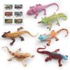 Cross-Cultural Reptile Model Set: Iguana, Chameleon, and Bearded Dragon for Kids' Cognitive Development with Card