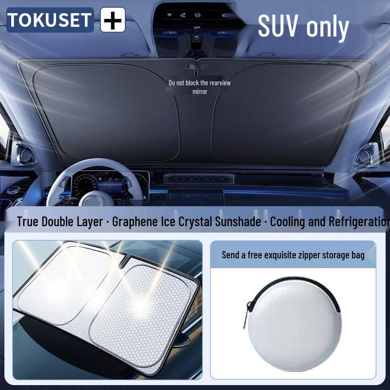 2025 Car Windshield Sunshade Umbrella - Heat Insulation & Sun Protection