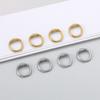 10pcs/lot Stainless Steel Double Hole Linking Circles Craft Rings End Caps Connector for DIY Bracelet Necklace Jewelry Making