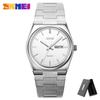 SKMEI 9288 Man Reloj Hombre Casual Quartz Clock Male Full Steel Time Week Sports Watch Mens Waterproof Business Wristwatches