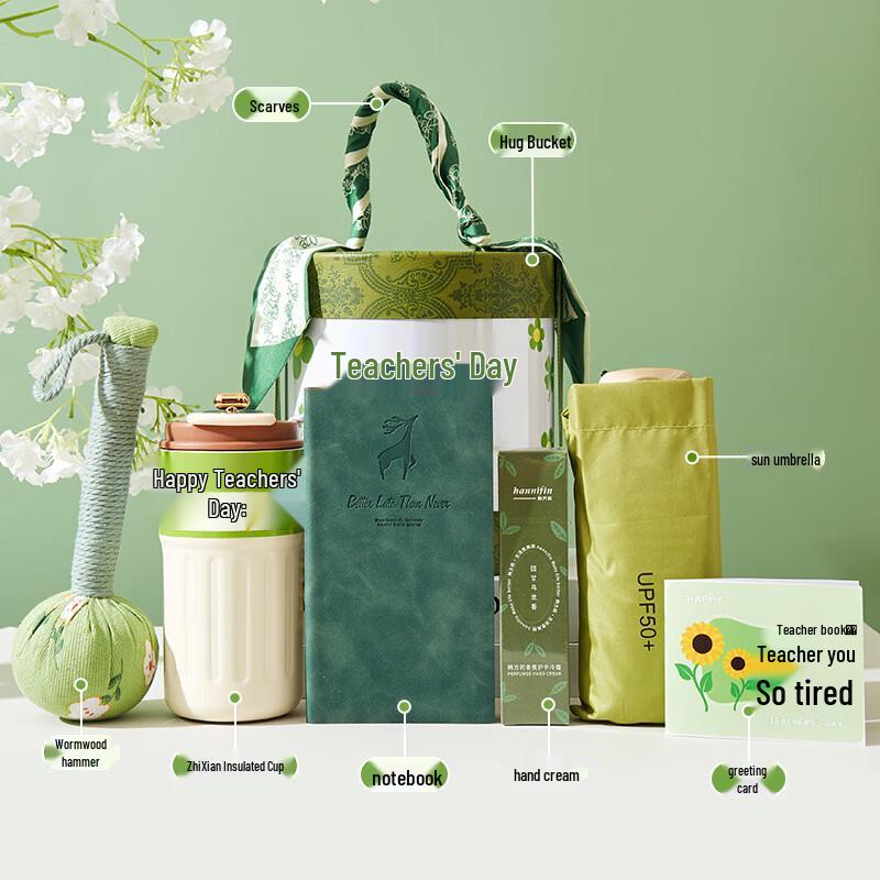 Teacher s Day Green Gift Set