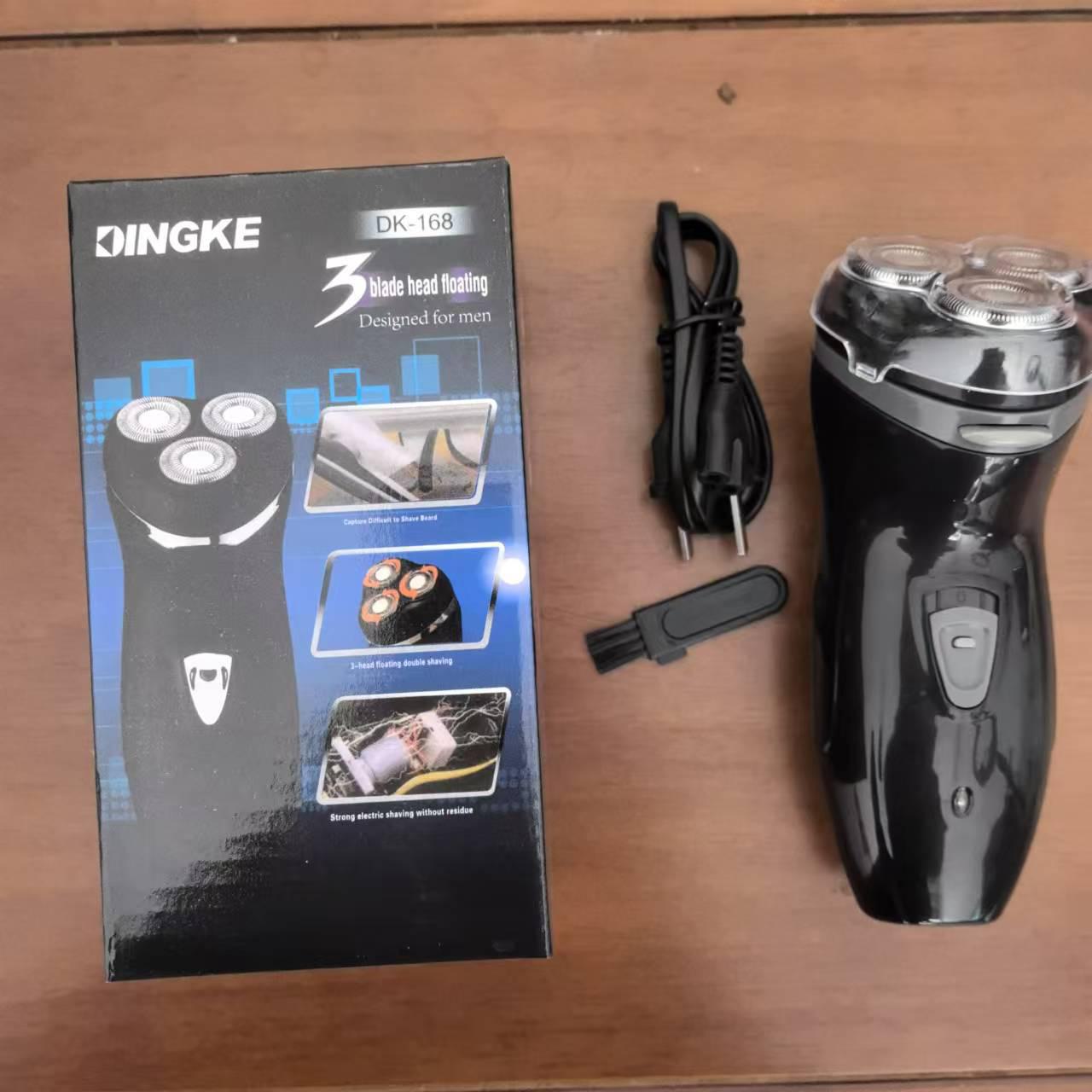 

ES-168 Мужская электробритва с плавающим лезвием и триммером для бакенбард foreign trade full English small box чёрный