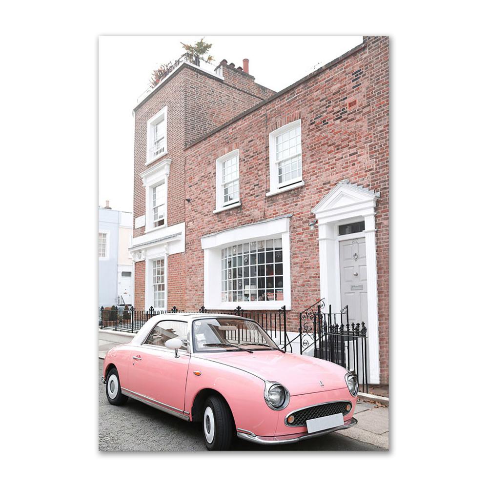 

Розовый цветок холст картина настенный постер и принты ретро автомобиль велосипед Парижская башня вид настенные художественные фотографии для декора гостиной 21x30cm No Frame