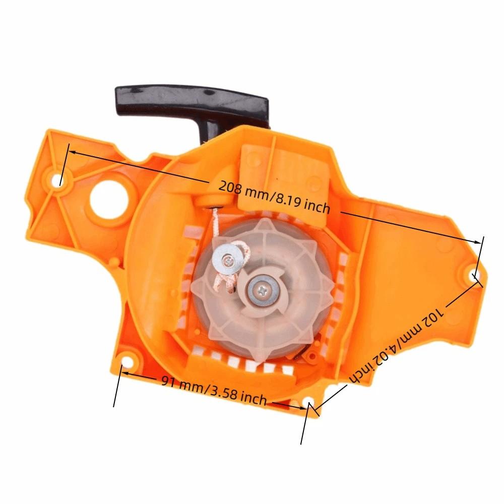 Universal Chainsaw Pull Starter Plastic Recoil Pull Starter for Mcculloch 335 338 435 440 for Partner 350 351 for Poulan 3314
