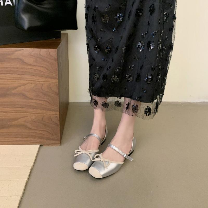 2025 Autumn and Winter New Fashion French Small Fragrant Gentle Evening Shoes with Flat Ballet Shoes