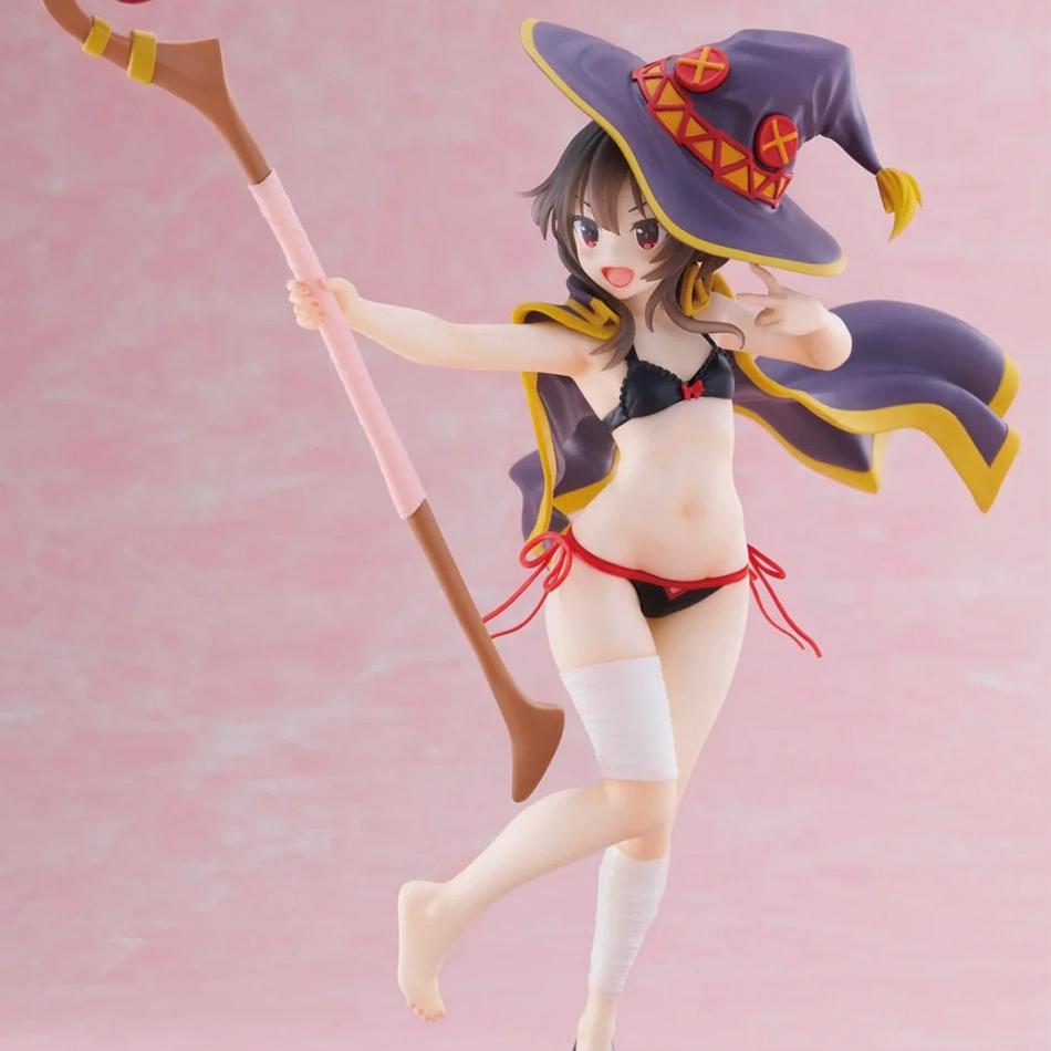 New Anime God's Blessing on This Wonderful World 18cm Megumin Action Figure Cute Figurine Decor Statue Dolls