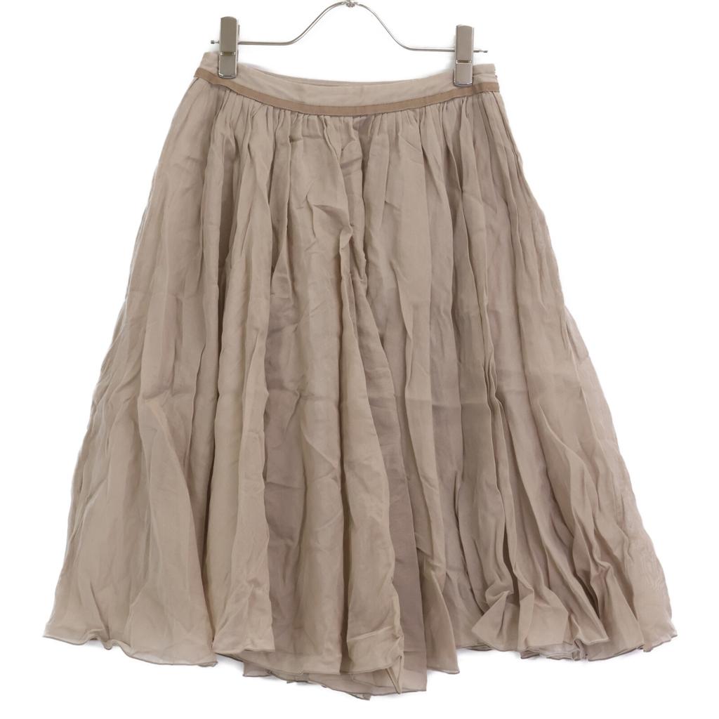 FOXEY Brown 35968 Sheer Circular Skirt Skirt 38 BrownUsed