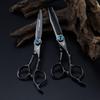 Napson Devil's Eye 6" Black Hairdressing Thinning Scissors