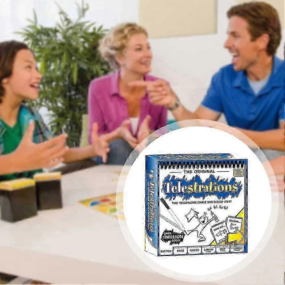 Telestrations Board Game - Hilarious Family Fun for Kids, Adults & Teens, Perfect for Game Night, Parties & Gatherings