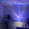 Cordless Shower Lamp,Bedside Lamp,Touch Ocean Wave Projector Light,3 Way Color Temperature,16 Color Changing Light,Dimmable