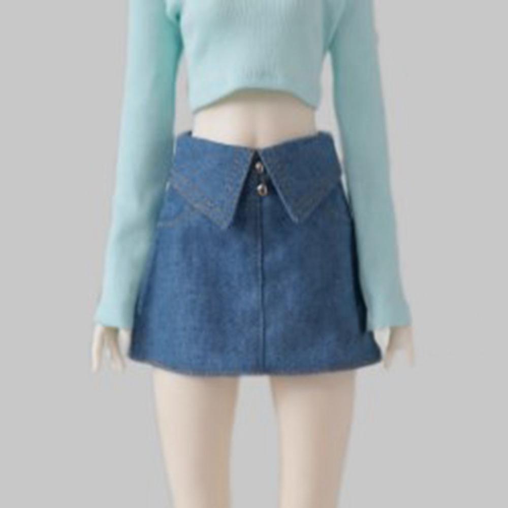 Fashion Off Shoulder Top T-shirt Mini Princess Skirt Clothes for 1/4 BJD 45cm Dolls